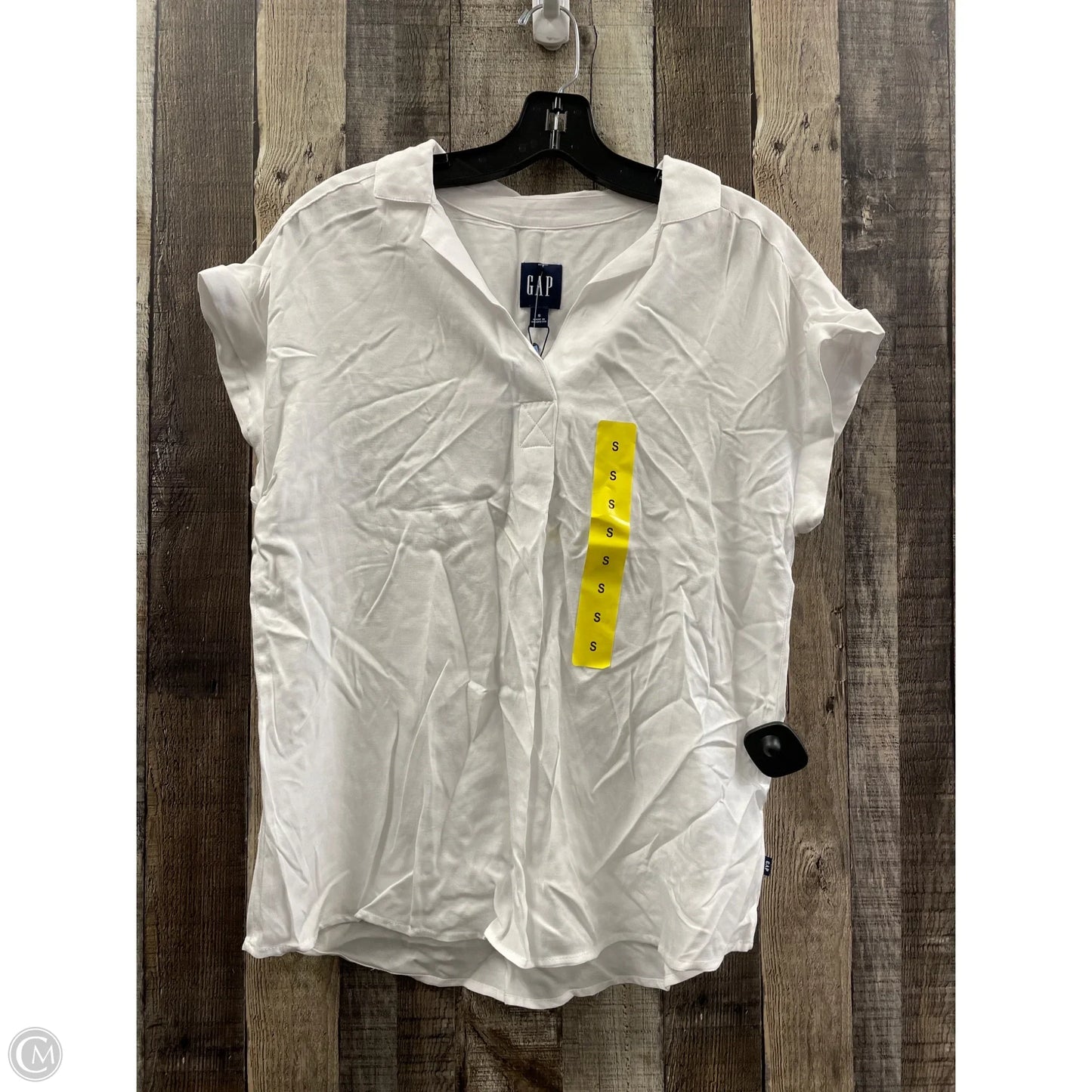 Top Sleeveless By Gap In White, Size: S