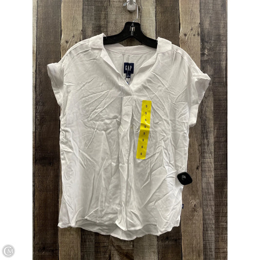 Top Sleeveless By Gap In White, Size: S