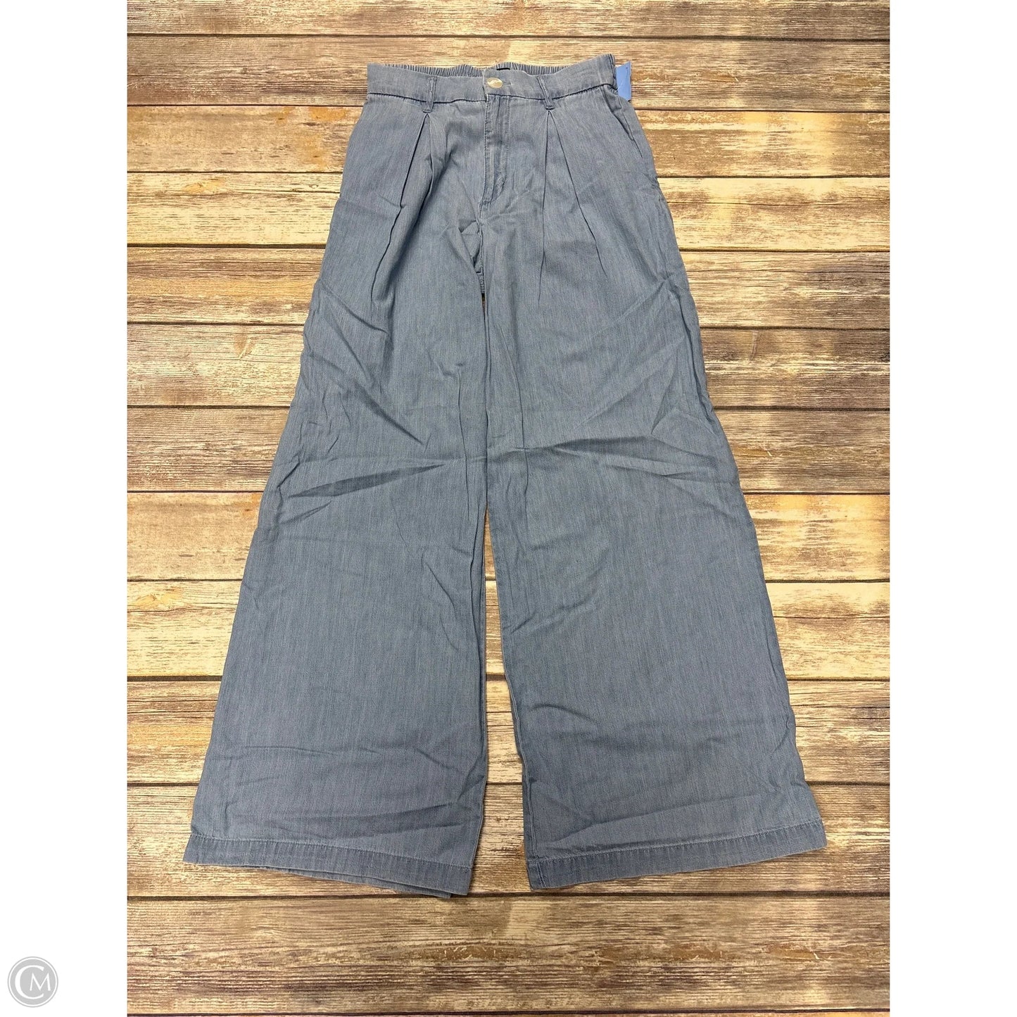 Pants Wide Leg By Bcbgeneration In Blue Denim, Size: S