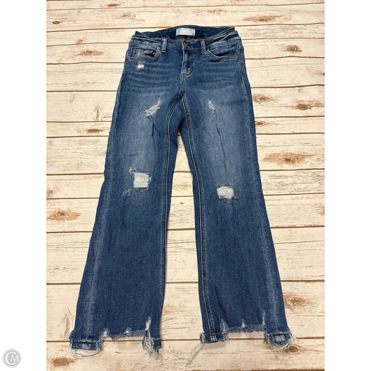 Jeans Straight By Vervet In Blue Denim, Size: 4