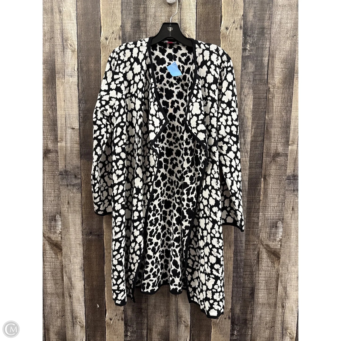 Cardigan By Vince Camuto In Animal Print, Size: Lp