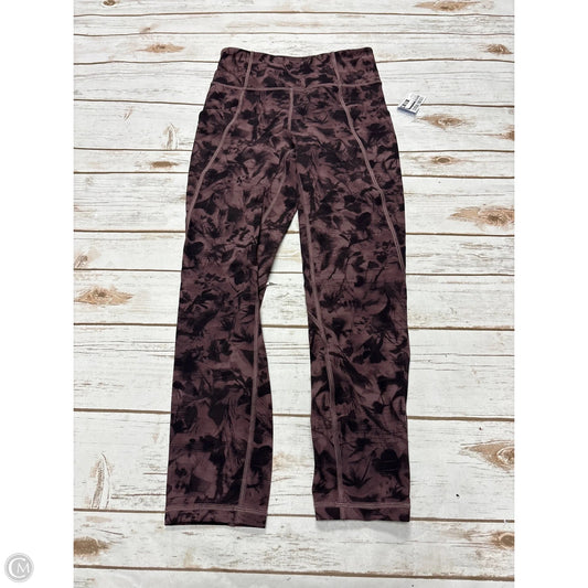 Athletic Leggings By Lululemon In Rose Gold, Size: 4