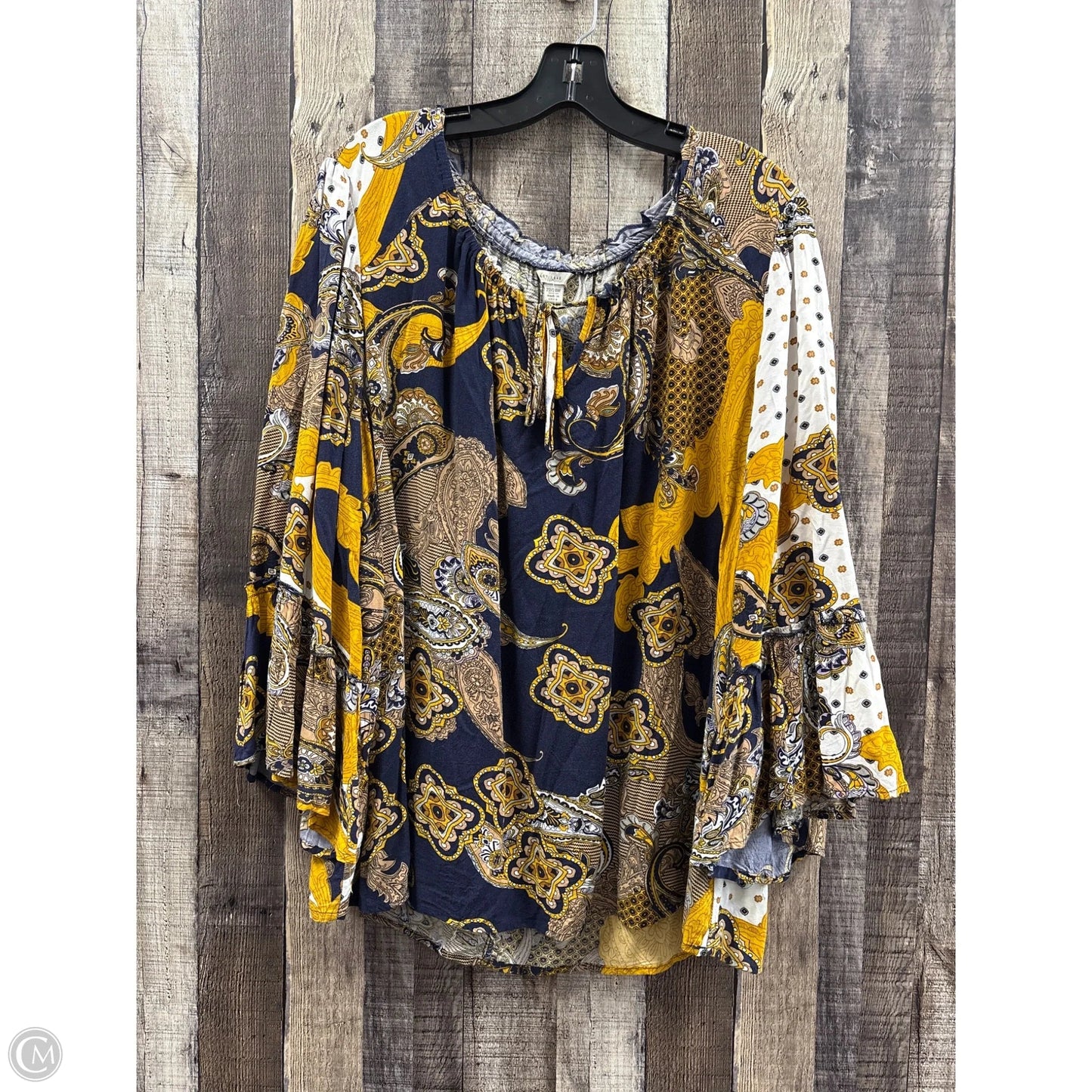 Top Long Sleeve By Cato In Multi-colored, Size: 3x