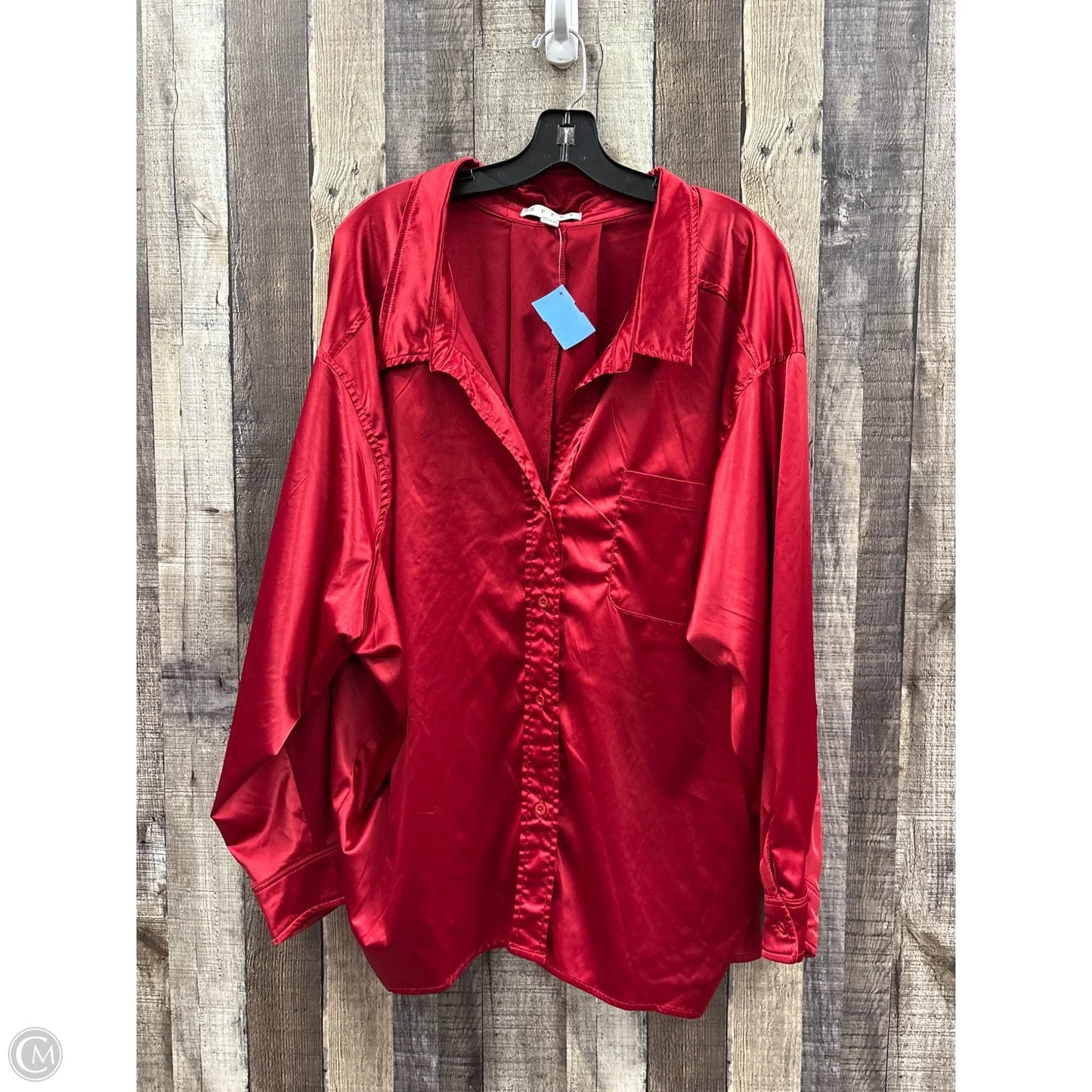 Top Long Sleeve By Hyfve In Red, Size: L