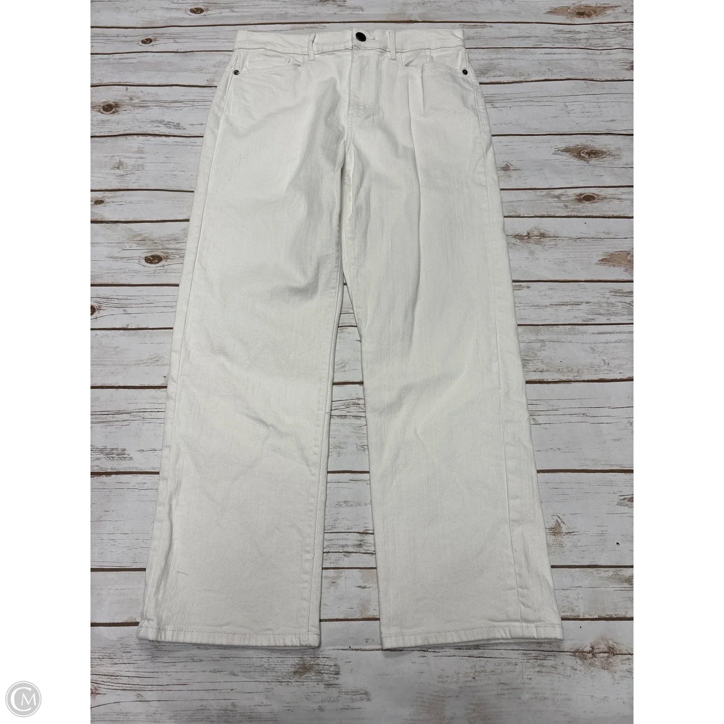 Jeans Straight By Loft In Beige, Size: 8