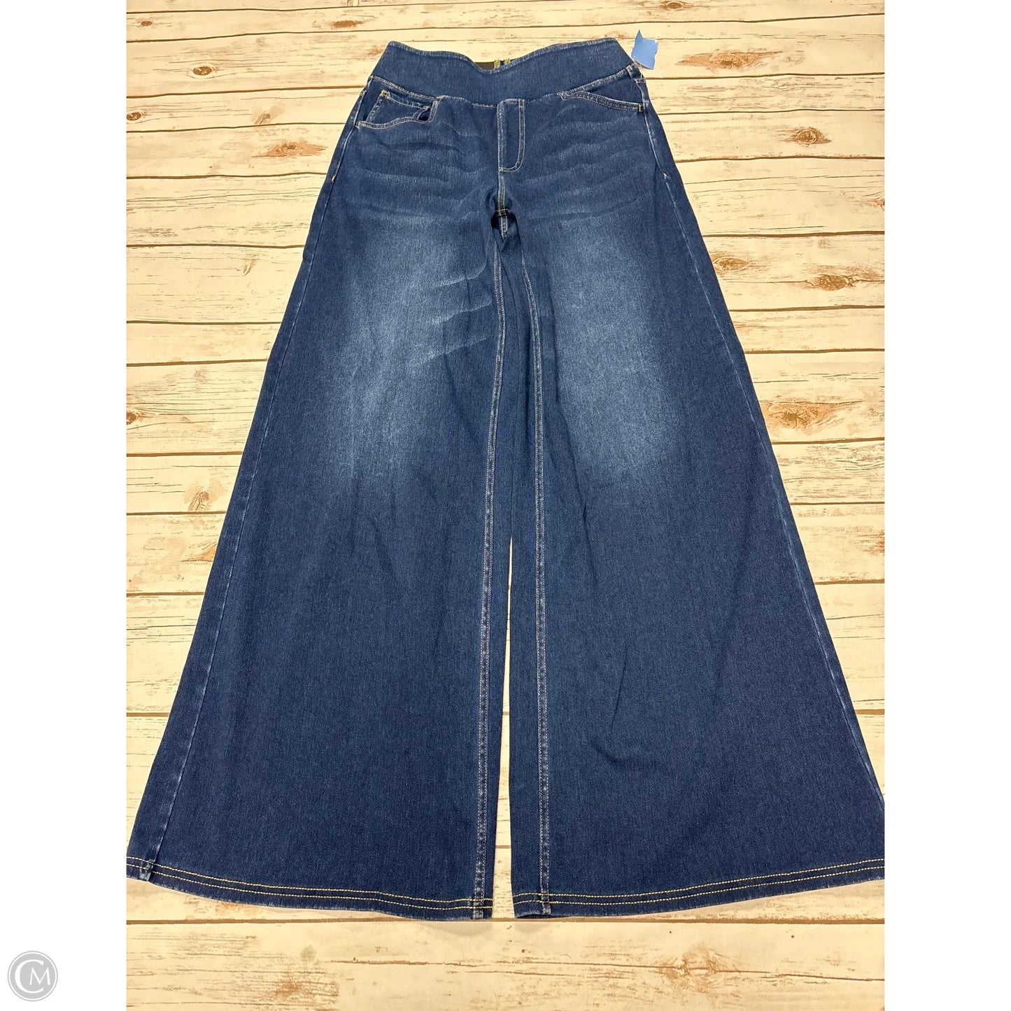 Jeans Flared By Halara In Blue Denim, Size: S