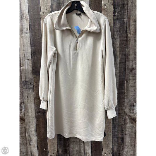 Dress Casual Short By Express In Beige, Size: M