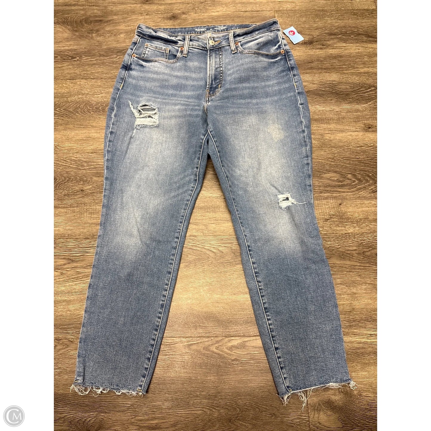 Jeans Straight By Old Navy In Blue Denim, Size: 12