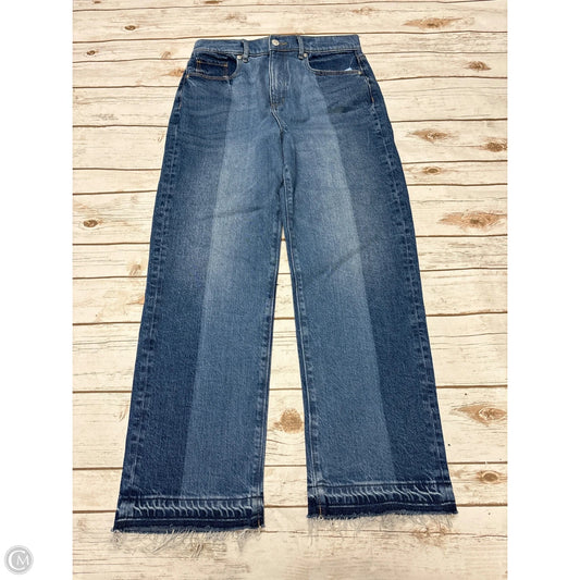 Jeans Straight By Loft In Blue Denim, Size: 8