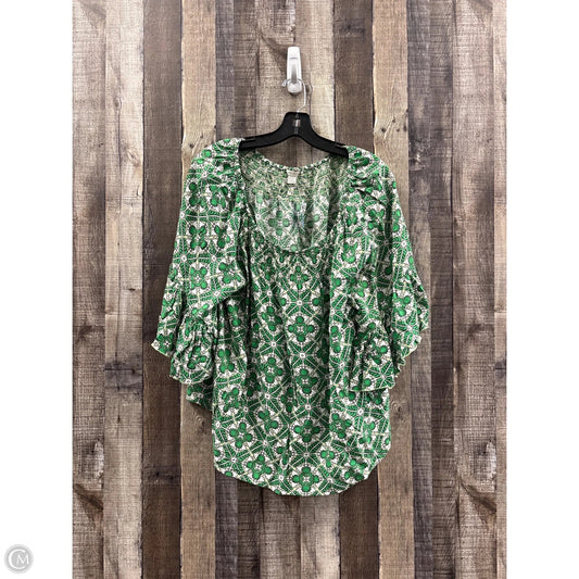 Top Short Sleeve By Cato In Green, Size: 2x