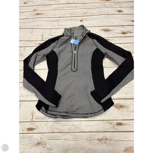 Athletic Jacket By Lululemon In Black & White, Size: S