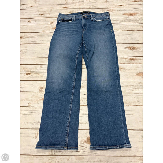 Jeans Straight By Hudson In Blue Denim, Size: 10