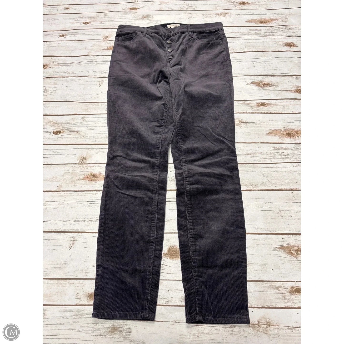 Pants Corduroy By Loft In Grey, Size: 10