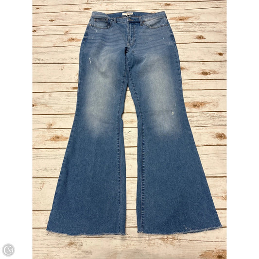 Jeans Flared By Lucky Brand In Blue Denim, Size: 12