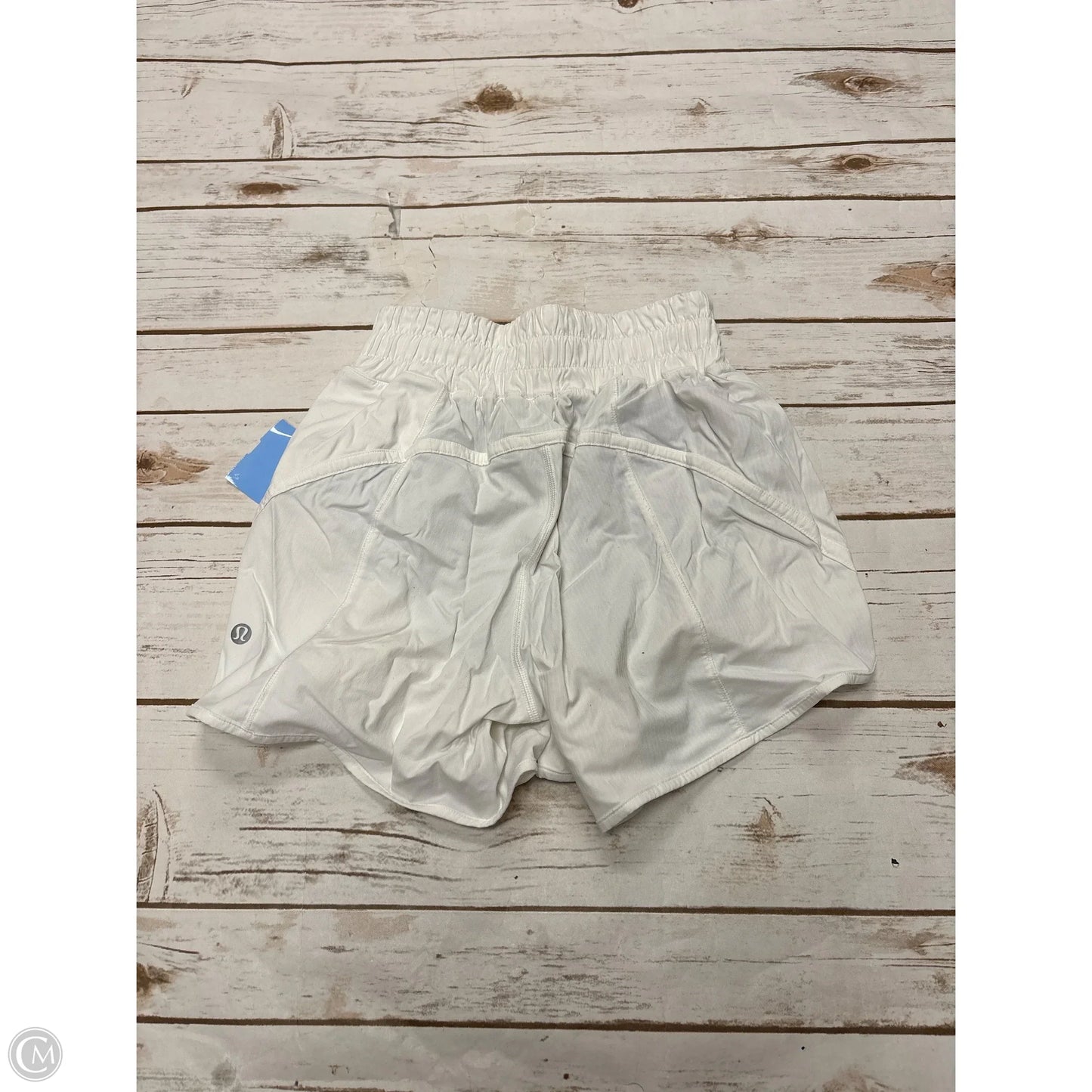 Athletic Shorts By Lululemon In White, Size: 2