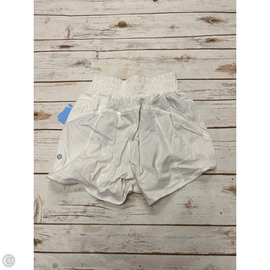 Athletic Shorts By Lululemon In White, Size: 2