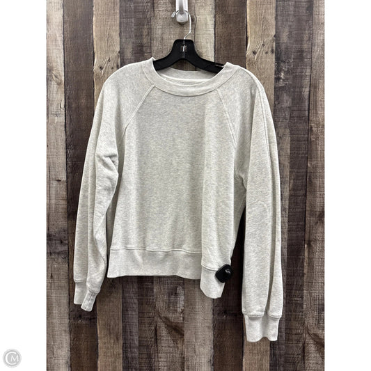 Sweatshirt Crewneck By Abercrombie And Fitch In Grey, Size: M