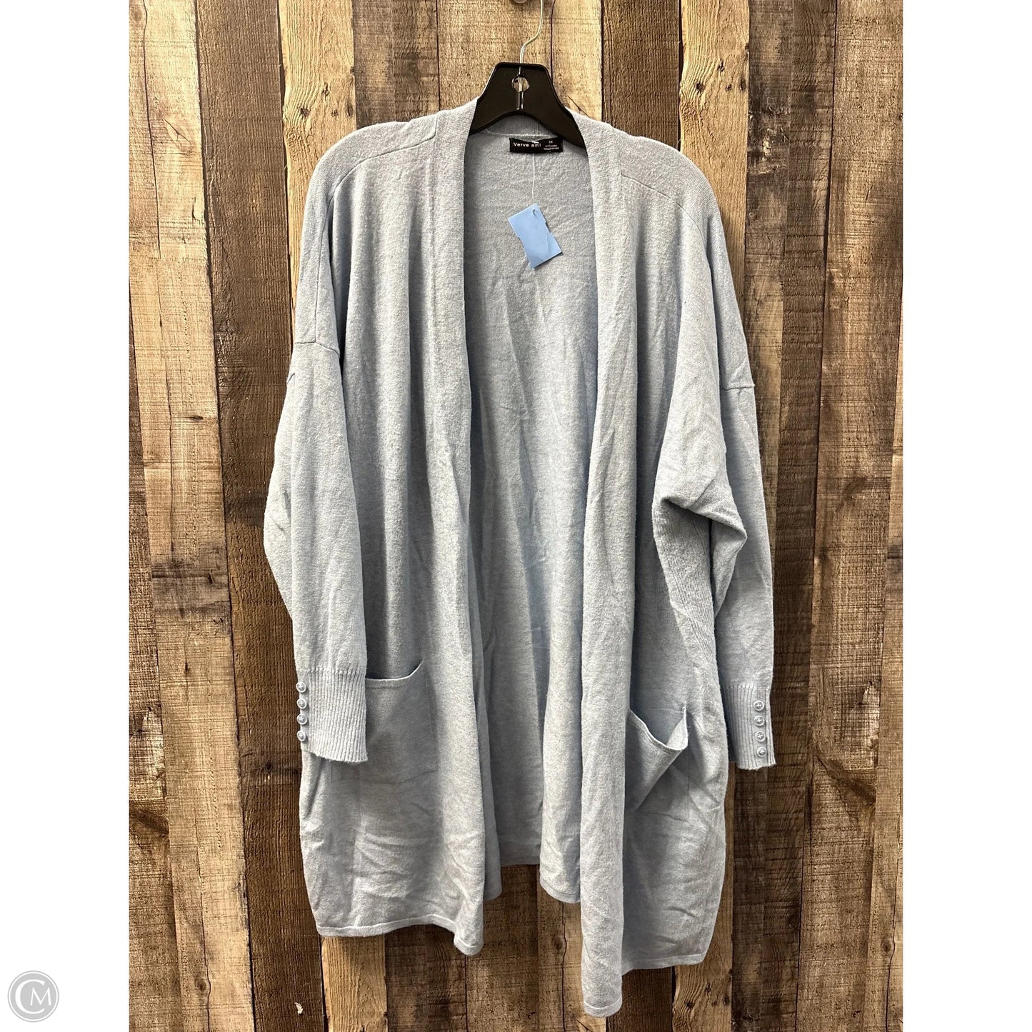 Sweater Cardigan By Verve Ami In Blue, Size: 2x