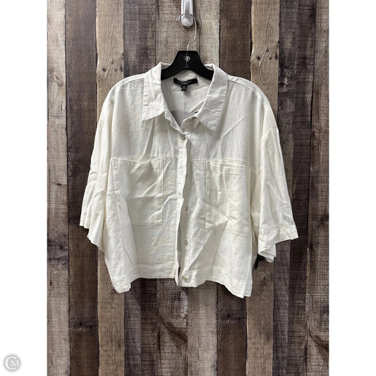 Top Short Sleeve By Marc New York In White, Size: Xl