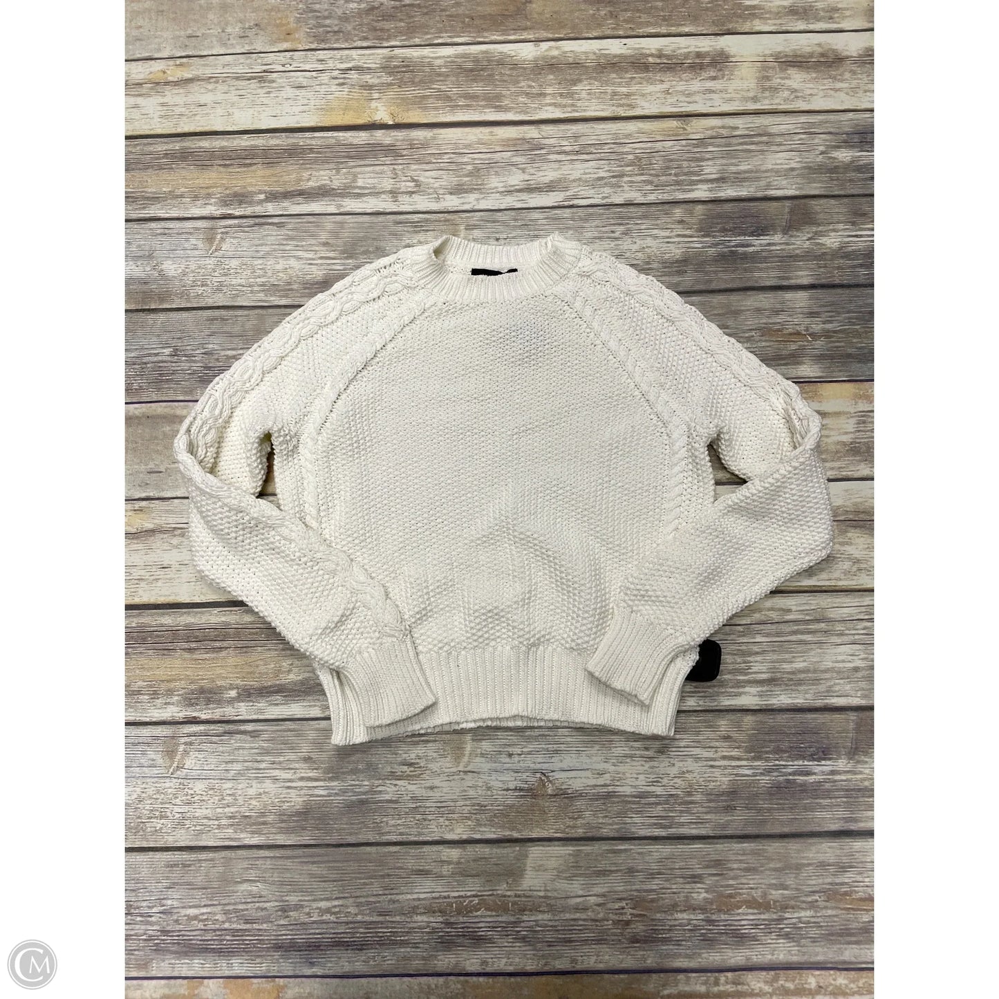 Sweater By Ann Taylor In White, Size: Xs