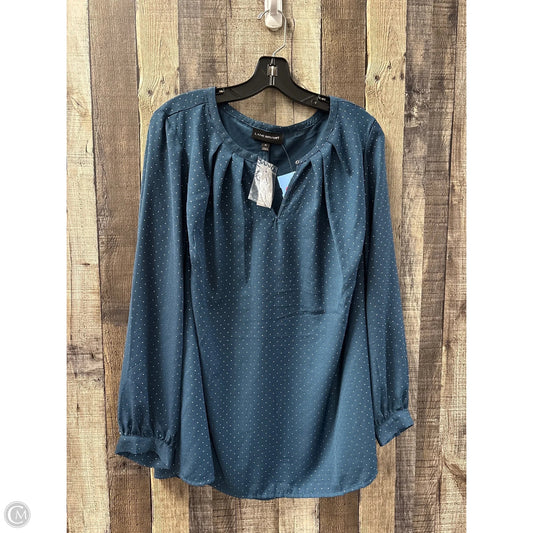 Top Long Sleeve By Lane Bryant In Teal, Size: Xl