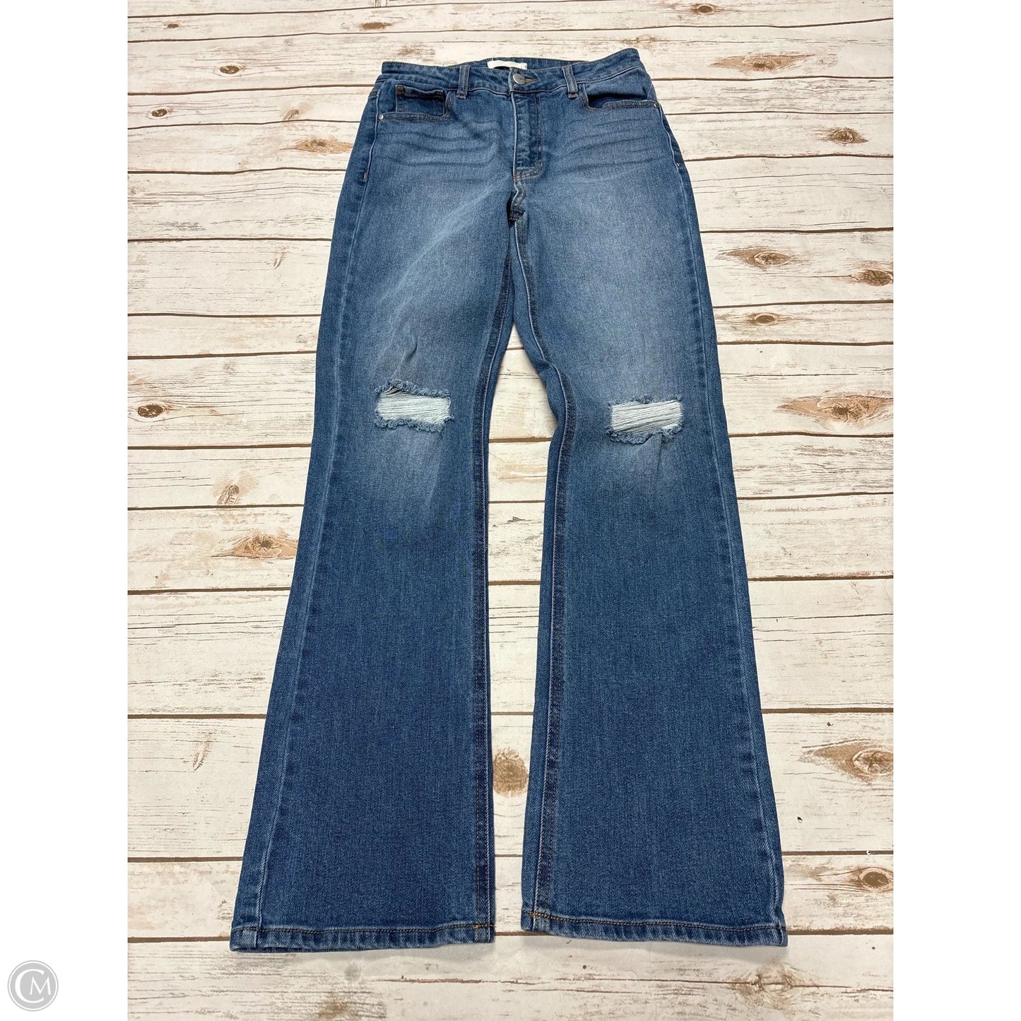 Jeans Flared By Cme In Blue Denim, Size: 0