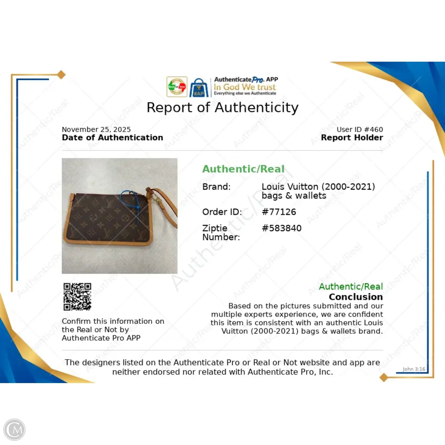 Accessory Luxury Designer Label By Louis Vuitton