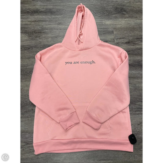 Sweatshirt Hoodie By Cmf In Pink, Size: L