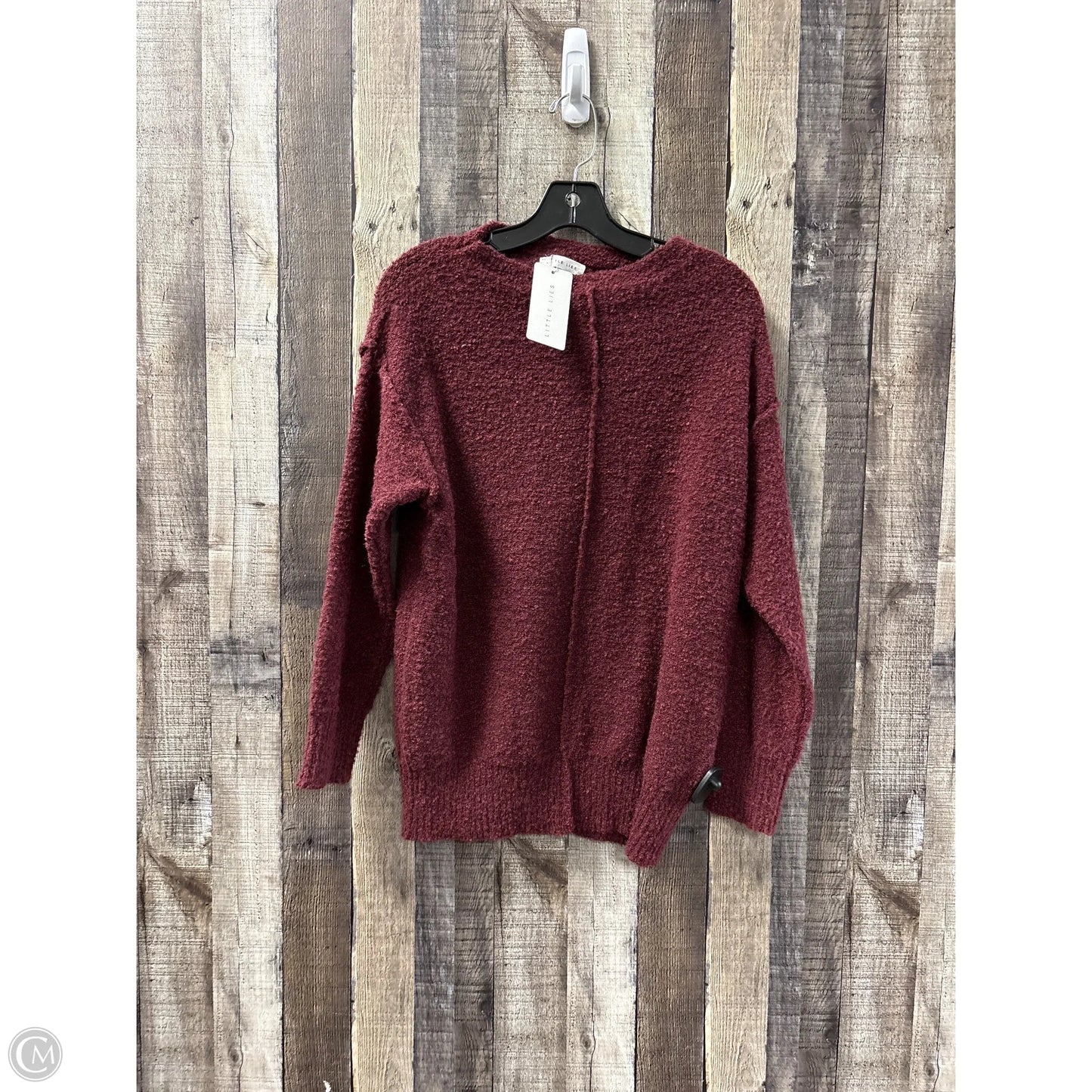 Sweater By Little Lies In Maroon, Size: S