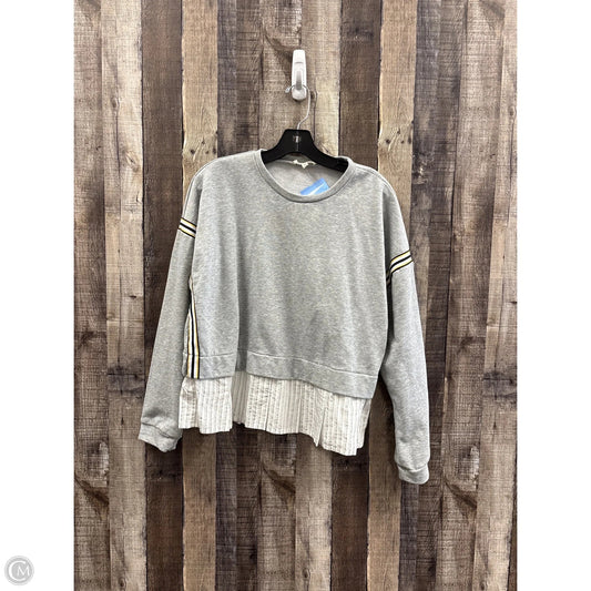 Sweatshirt Crewneck By Ee Some In Grey, Size: M