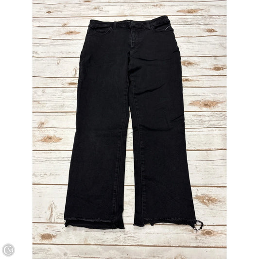 Jeans Straight By Kut In Black Denim, Size: 6