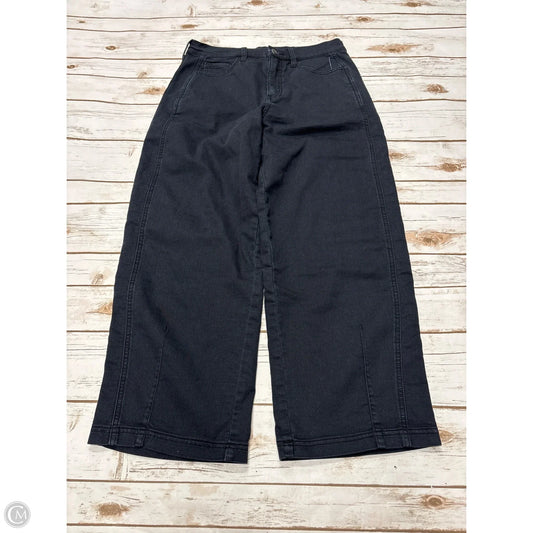 Jeans Wide Leg By Evereve In Black Denim, Size: 8