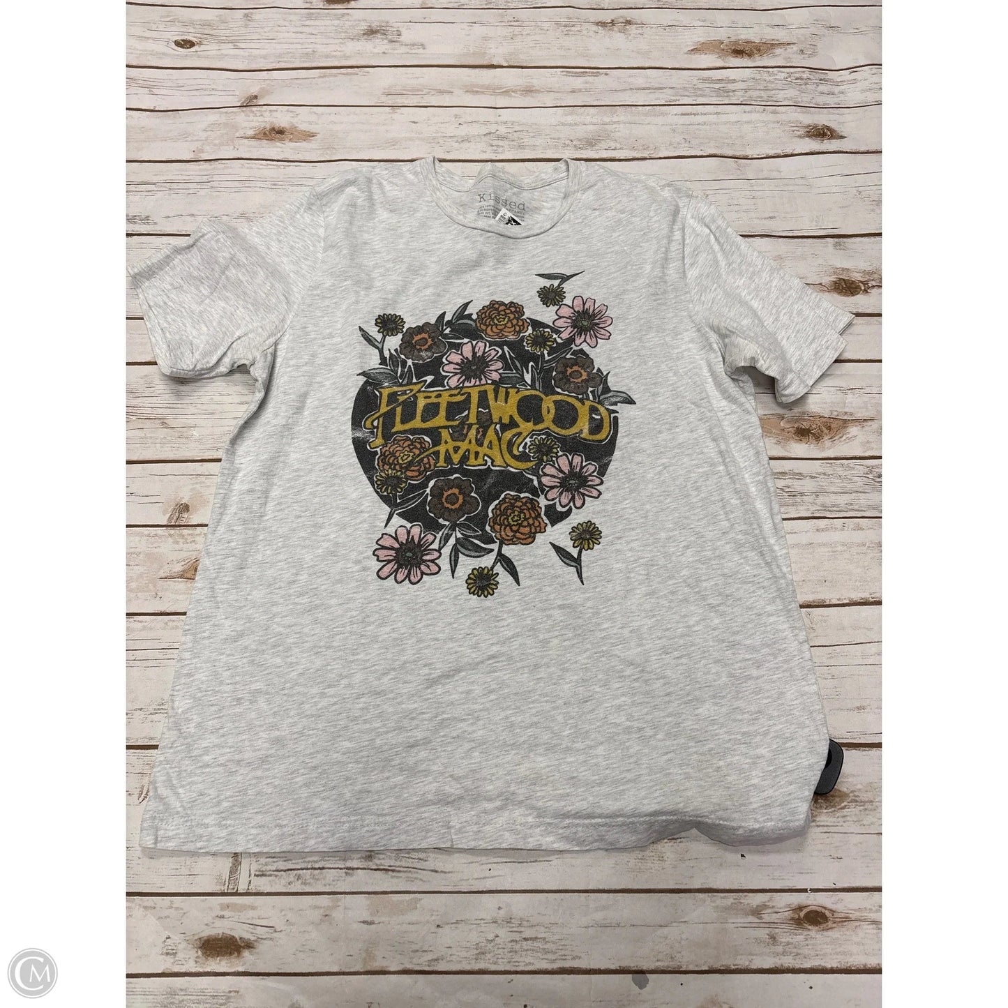 Top Short Sleeve Basic By Cme In Grey, Size: M