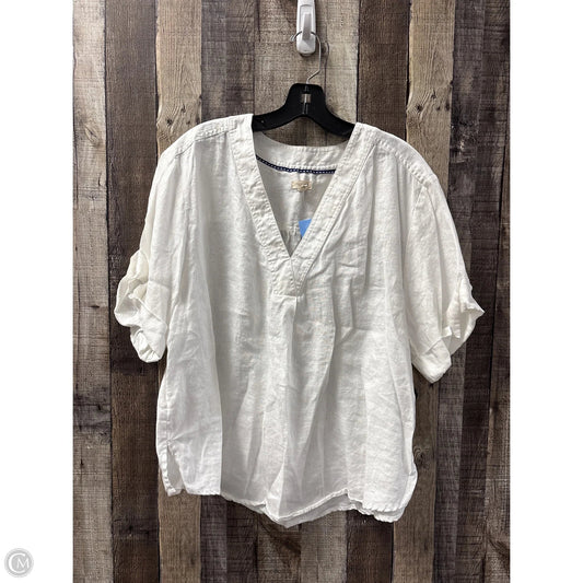 Top Short Sleeve By Pilcro In White, Size: Xl