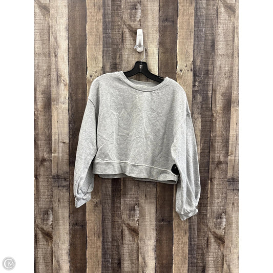 Sweatshirt Crewneck By Paper Crane In Grey, Size: L