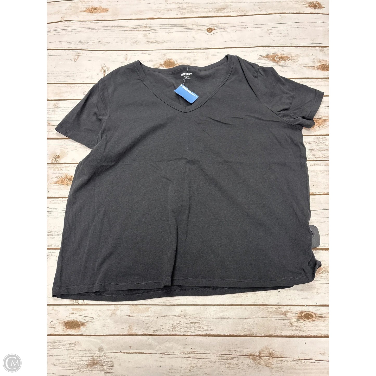 Top Short Sleeve By Old Navy In Grey, Size: Xl