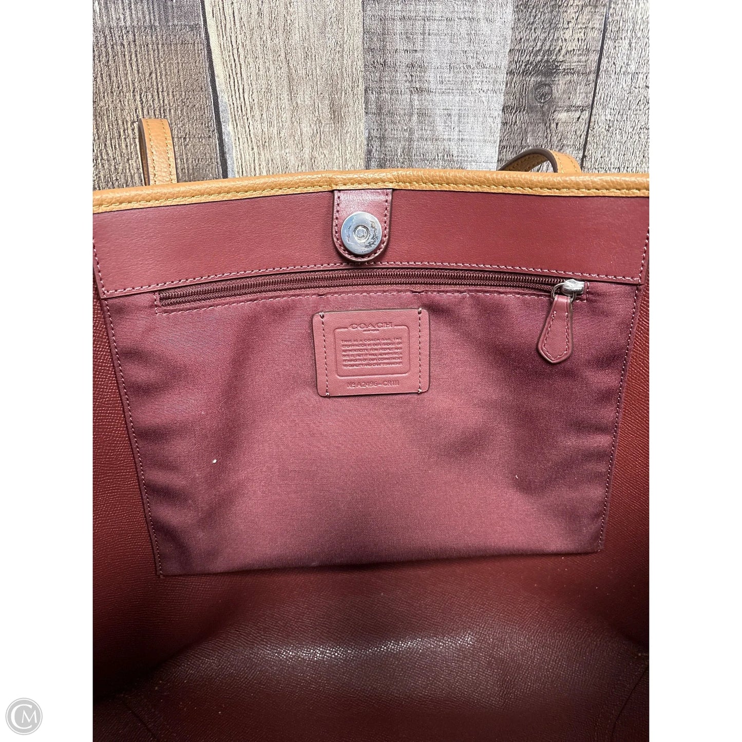 Tote Designer By Coach, Size: Large