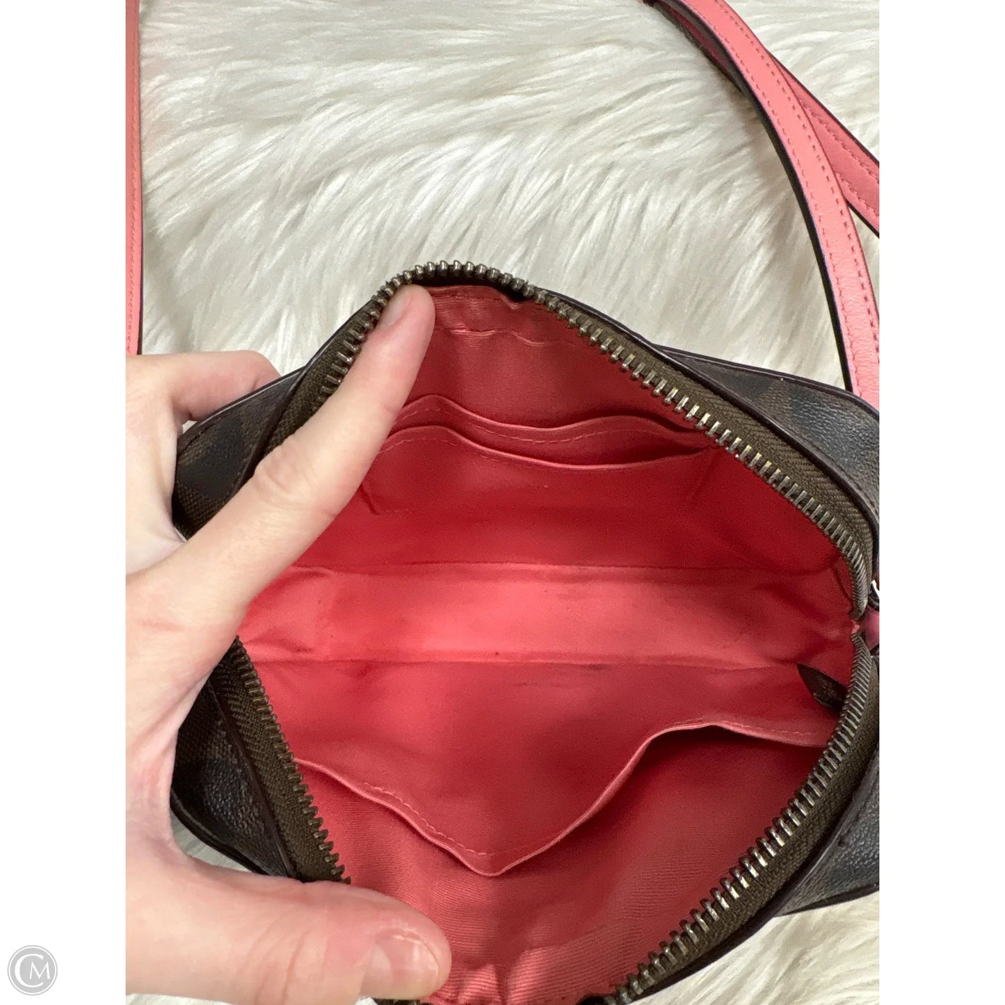 Crossbody Designer By Coach, Size: Small