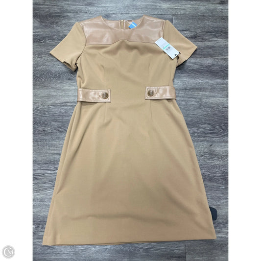 Dress Casual Short By Calvin Klein In Tan, Size: 8