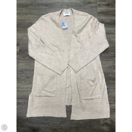 Sweater Cardigan By Old Navy In Beige, Size: L