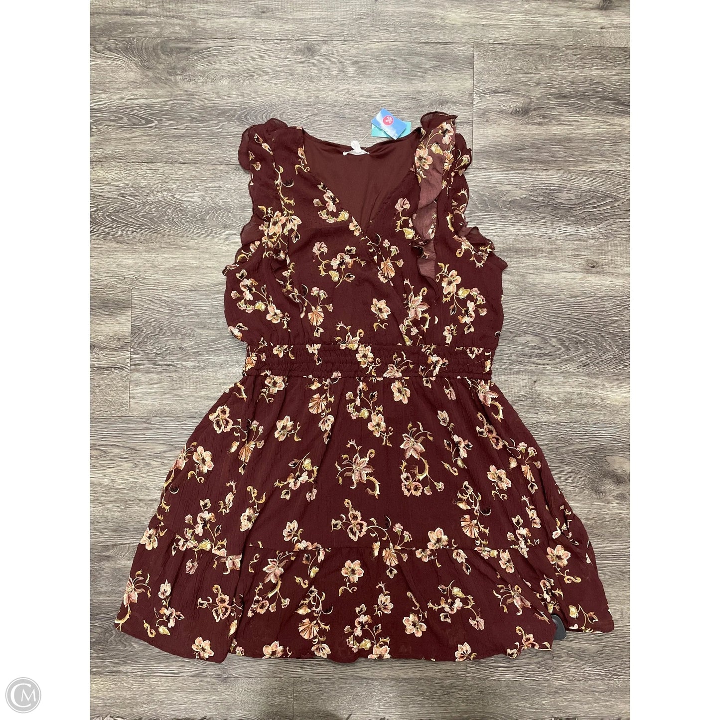 Dress Casual Midi By Maurices In Brown, Size: 1x