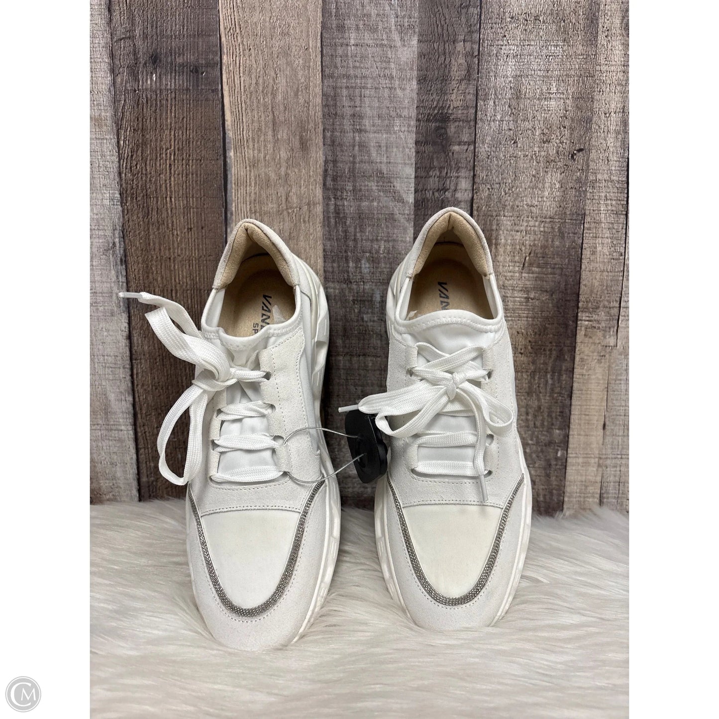 Shoes Sneakers By Vaneli In White, Size: 8
