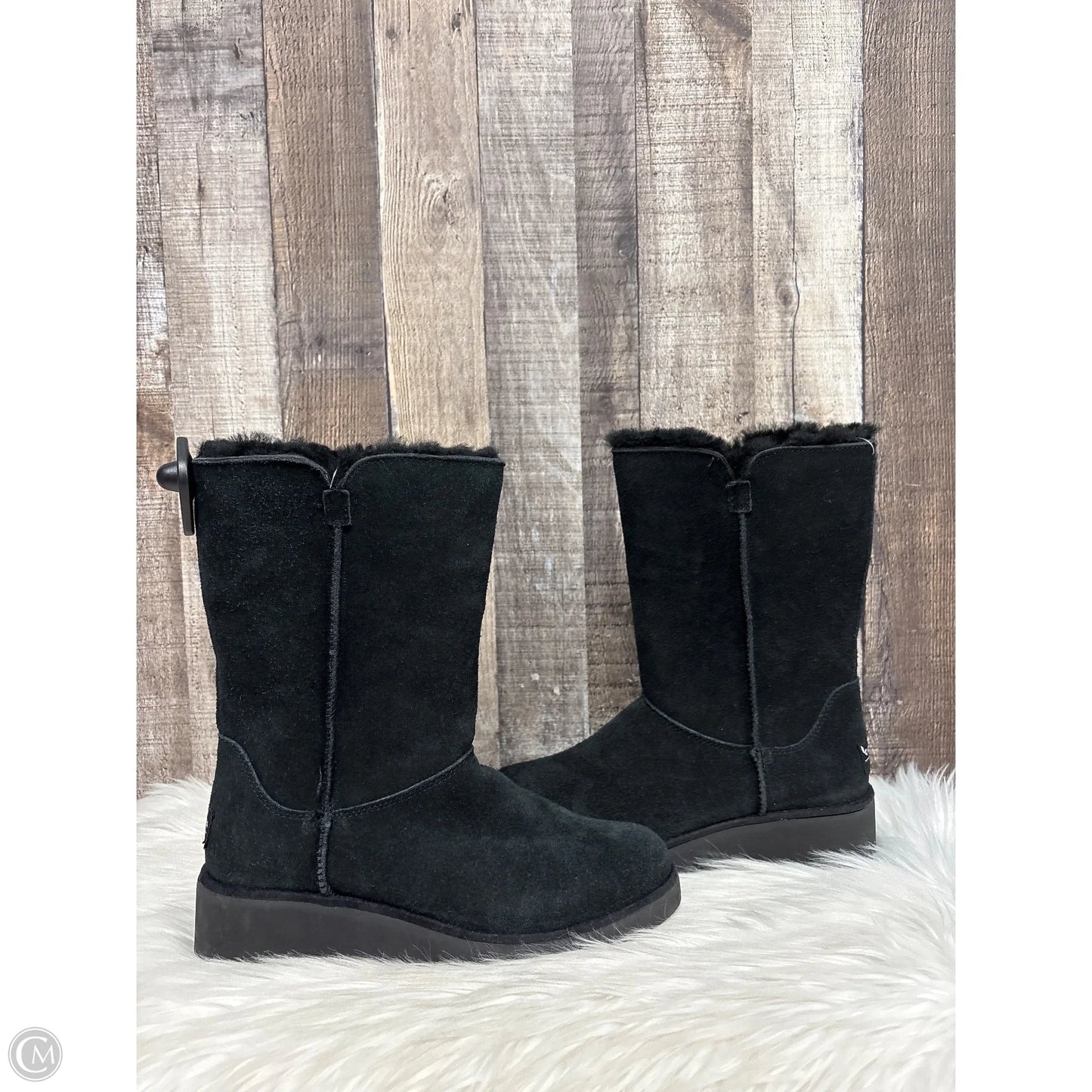 Boots Mid-calf Flats By Koolaburra By Ugg In Black, Size: 7