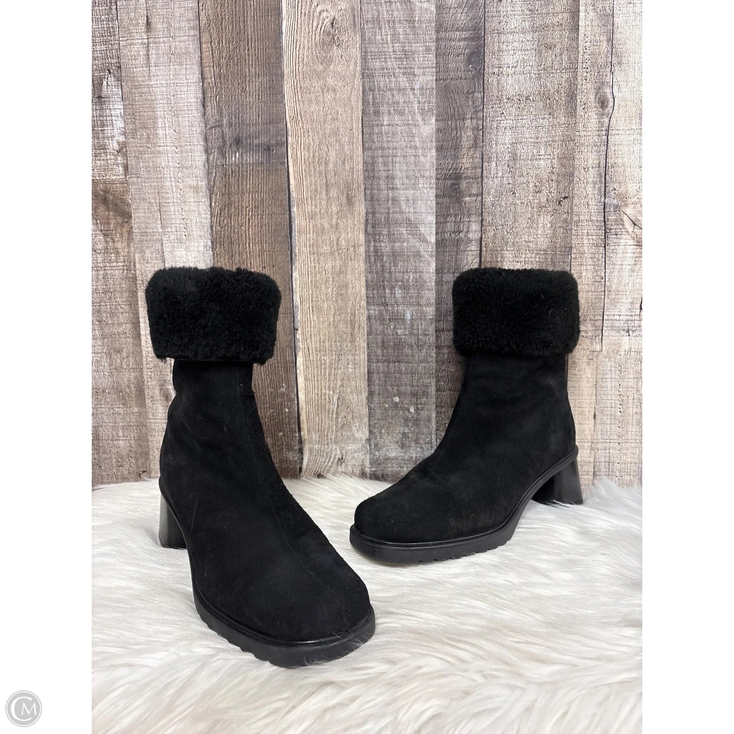 Boots Ankle Heels By Cme In Black, Size: 7