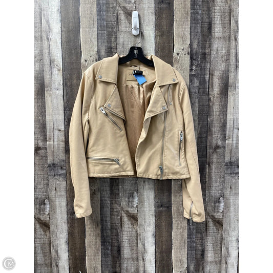 Jacket Moto By Blanknyc In Beige, Size: L