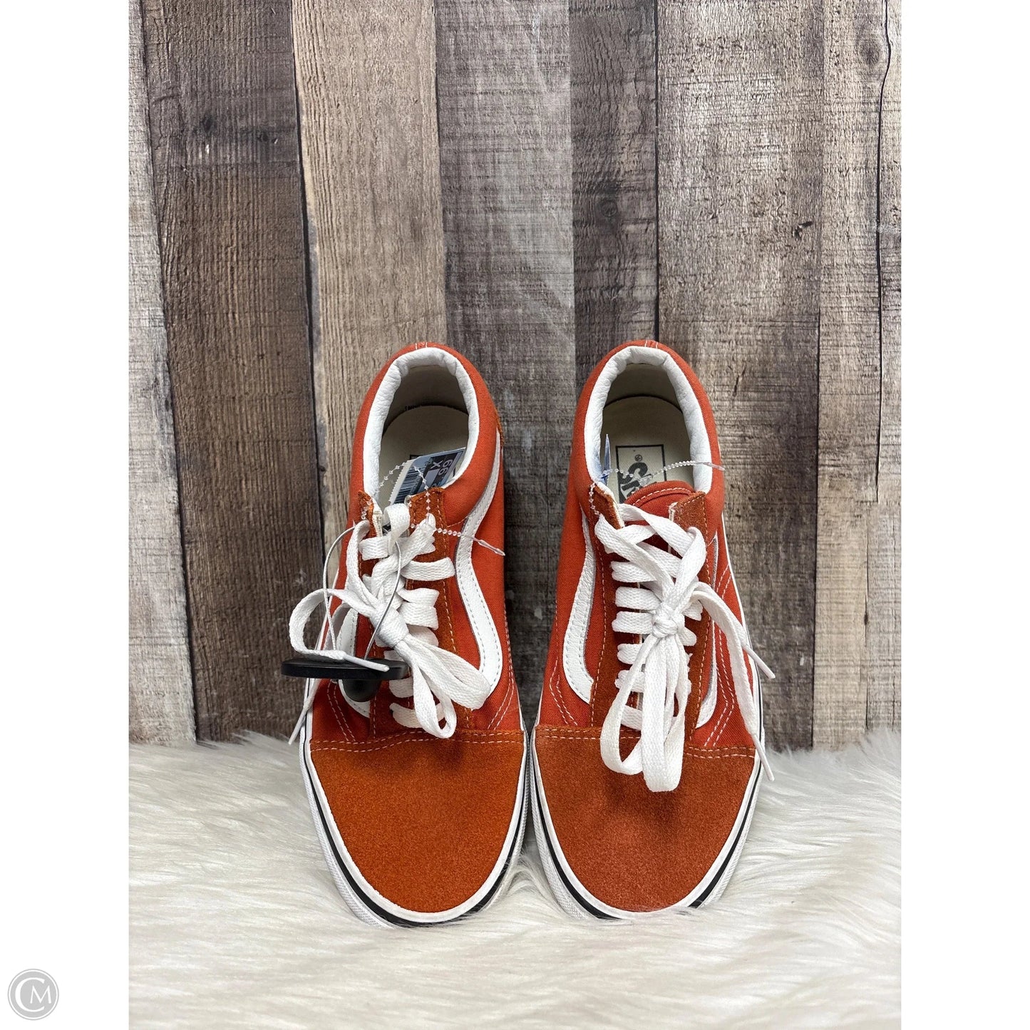 Shoes Sneakers By Vans In Orange, Size: 9