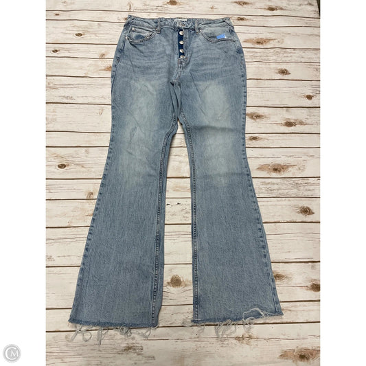Jeans Flared By Cme In Blue Denim, Size: 12
