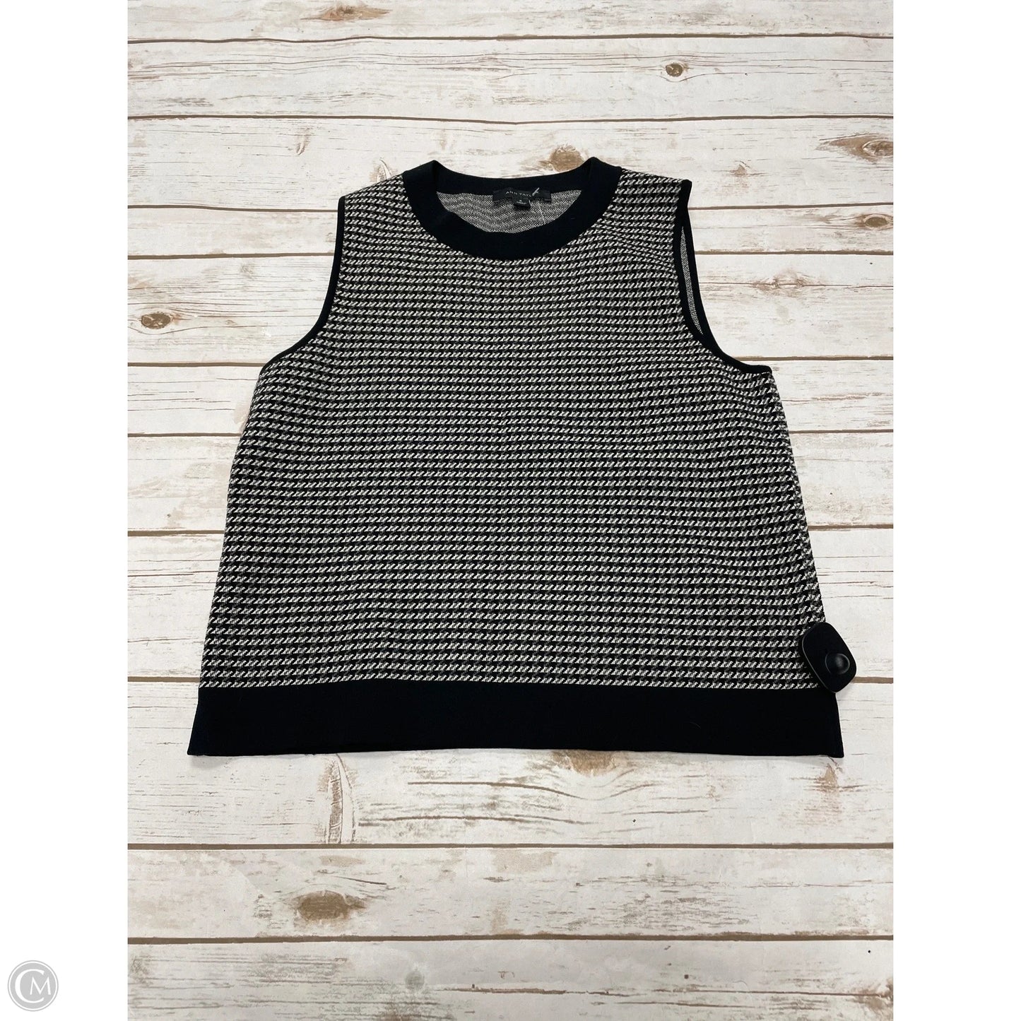 Vest Sweater By Ann Taylor In Black, Size: M