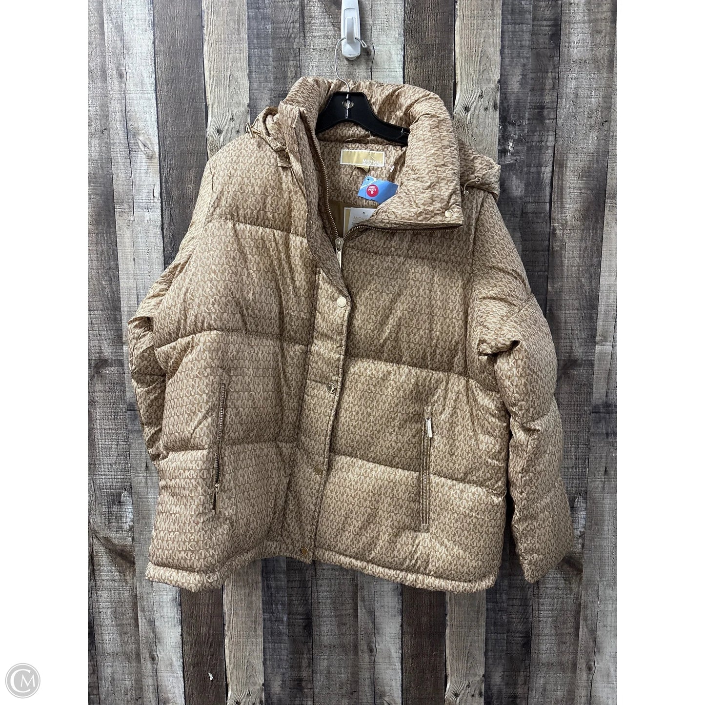 Coat Puffer & Quilted By Michael By Michael Kors In Tan, Size: Xl