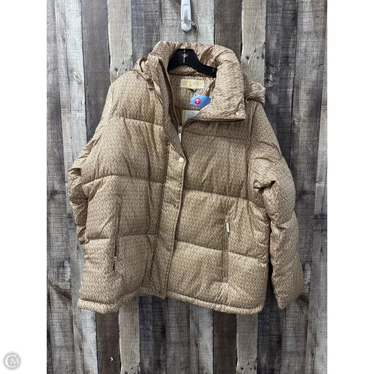 Coat Puffer & Quilted By Michael By Michael Kors In Tan, Size: Xl